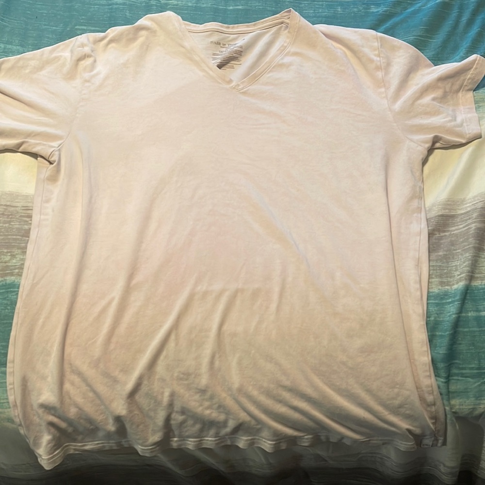 light pink/ cream thrifted t shirt